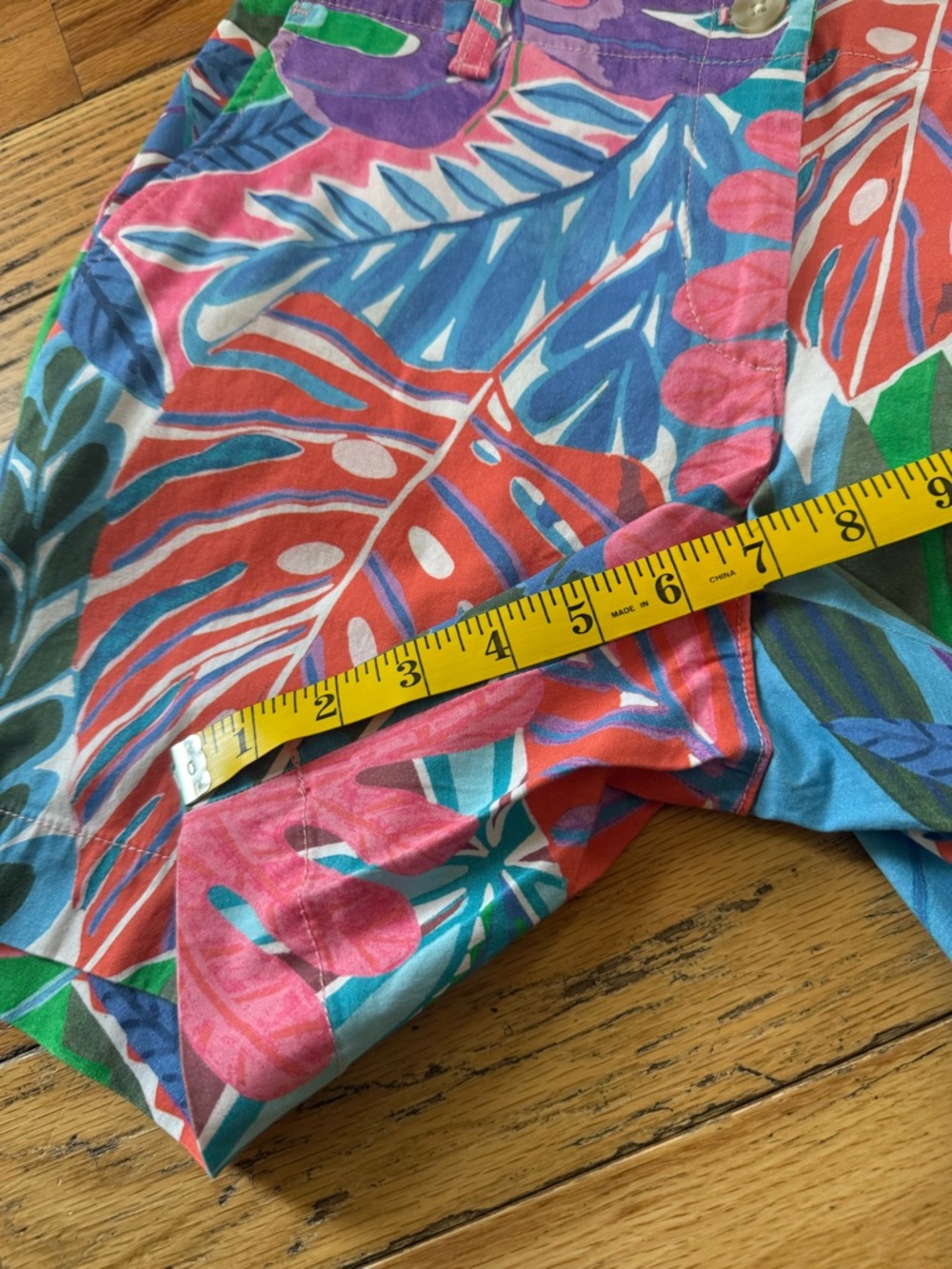 Talbots Vibrant Floral Botanical Cotton Blend Chino Shorts Women’s Size 4 NWT - Picture 11 of 15